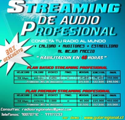 Foto Streaming audio profesional hasta 3000 auditores