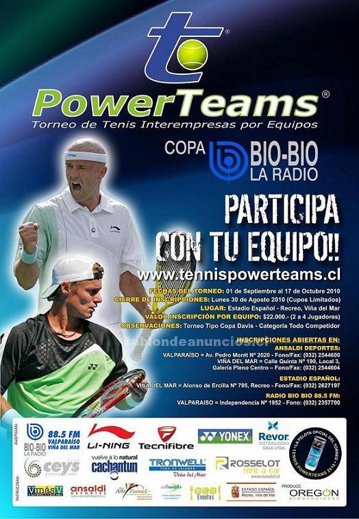 Foto Torneo de tenis por equipos "tennis powerteams 2010 - copa radio bio bio"