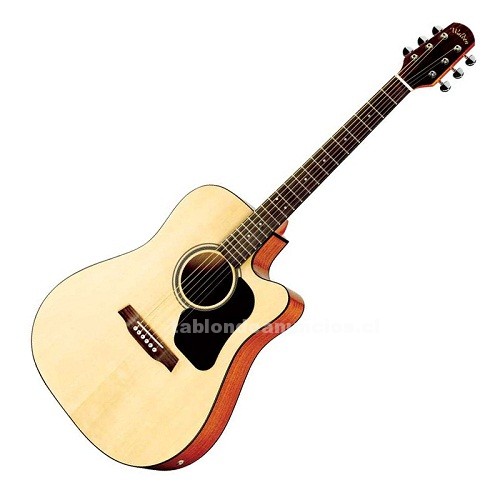 Foto Vendo guitarra electroacústica walden d350ce con funda