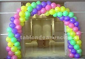 Foto Decoracion globos arcos trenzas cumpleaños eventos empres
