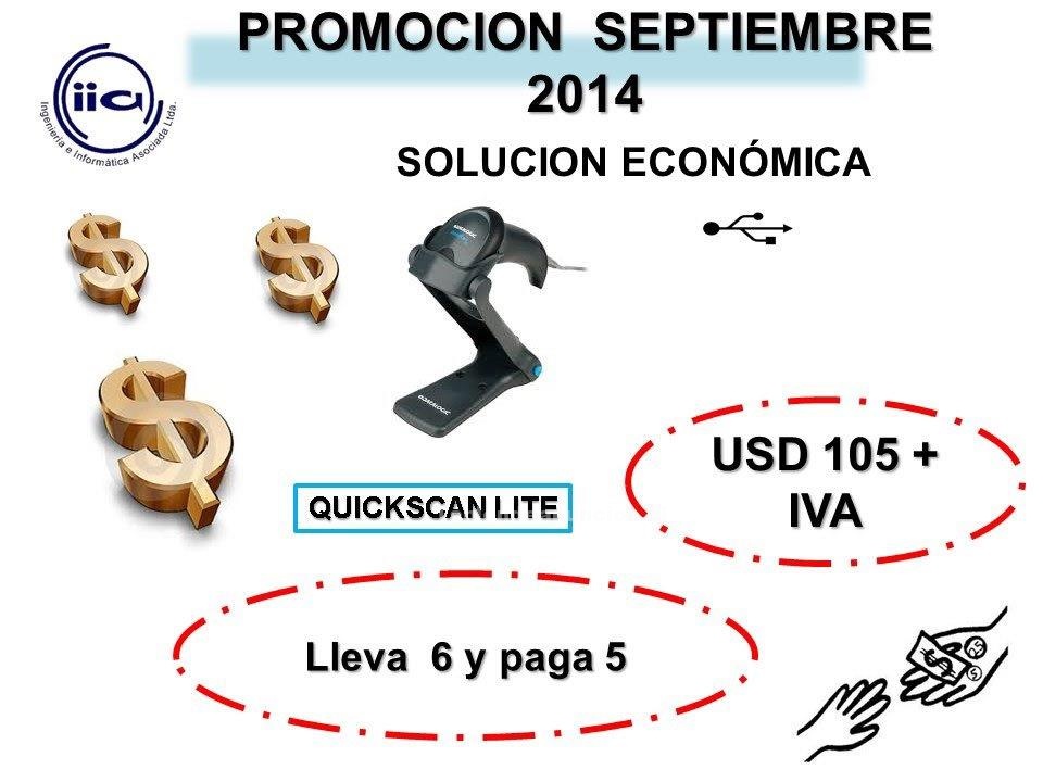 Foto Oferta mes de septiembre quickscan lite datalogic solucion economica
