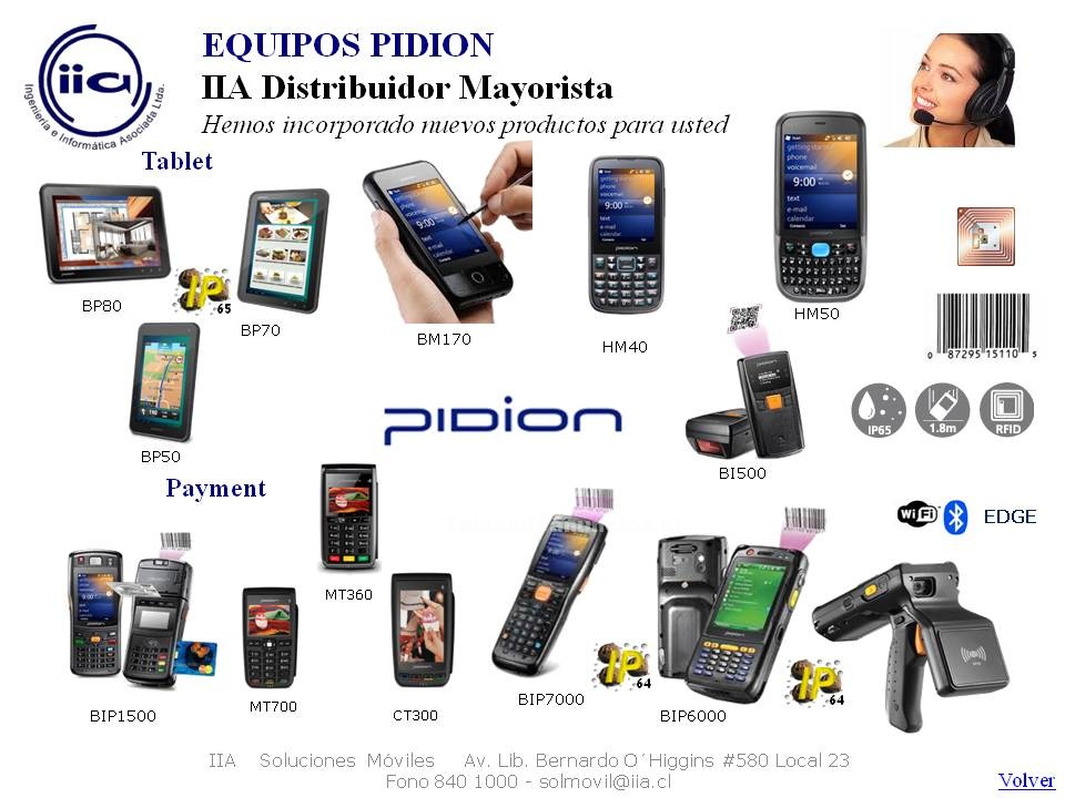 Foto Soluciones pidion tablets, pda, handheld, paymend